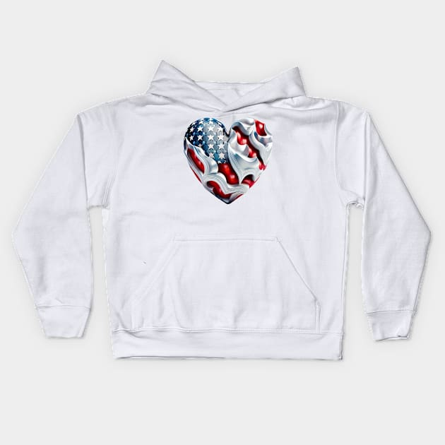 Honoring Heroes on Memorial Day Kids Hoodie by About Passion